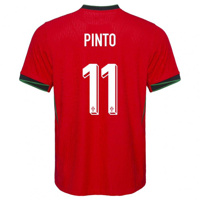 Kandiny Enfant Maillot Portugal Tatiana Pinto #11 Rouge Tenues Domicile 24-26 T-Shirt