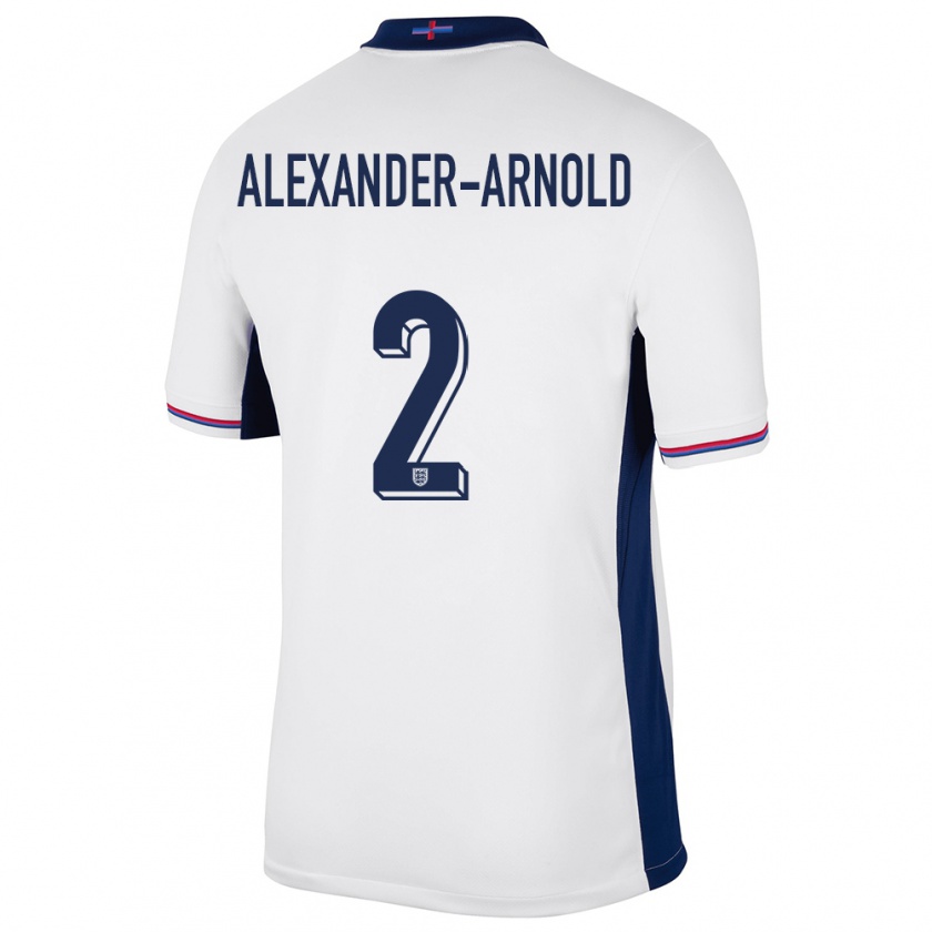 Kandiny Enfant Maillot Angleterre Trent Alexander-Arnold #8 Blanc Tenues Domicile 24-26 T-Shirt