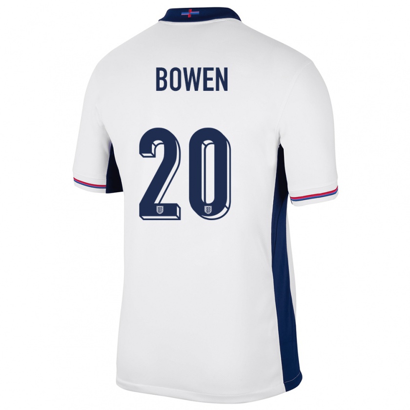 Kandiny Enfant Maillot Angleterre Jarrod Bowen #20 Blanc Tenues Domicile 24-26 T-Shirt