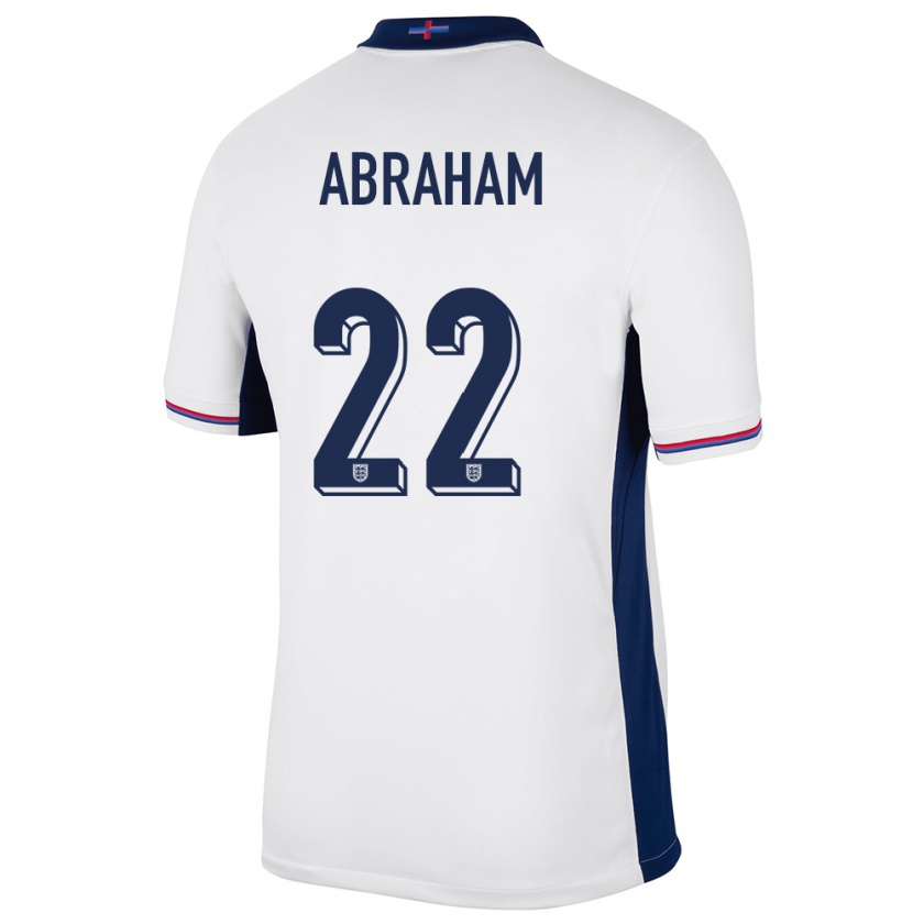 Kandiny Enfant Maillot Angleterre Tammy Abraham #22 Blanc Tenues Domicile 24-26 T-Shirt