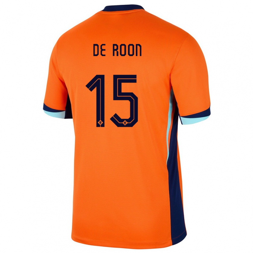 Kandiny Enfant Maillot Pays-Bas Marten De Roon #15 Orange Tenues Domicile 24-26 T-Shirt