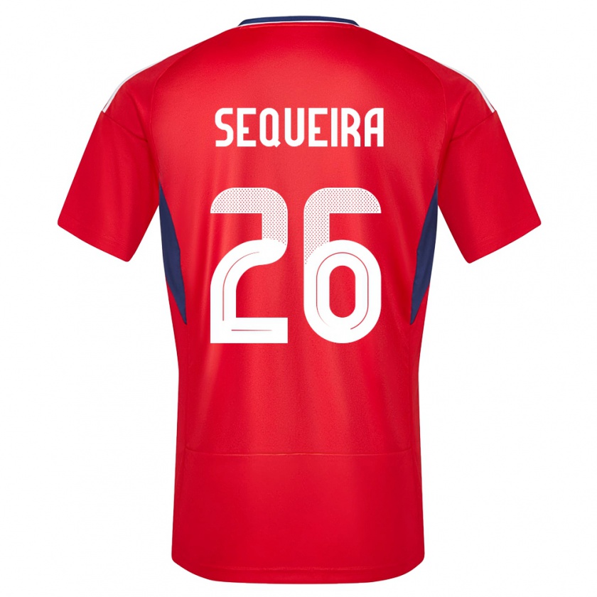 Kandiny Enfant Maillot Costa Rica Douglas Sequeira #26 Rouge Tenues Domicile 24-26 T-Shirt