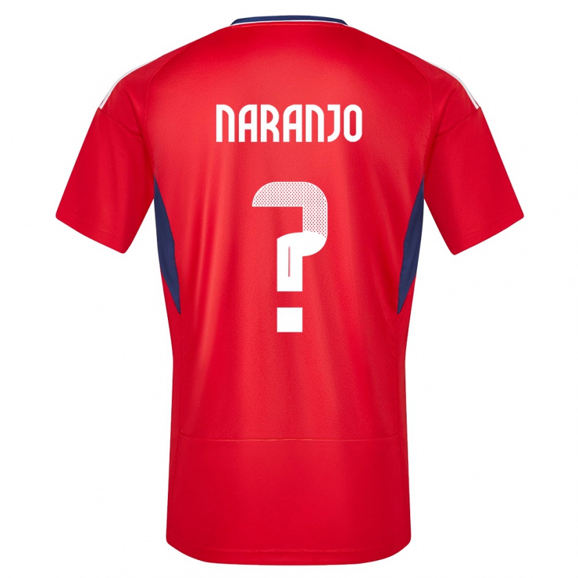 Kandiny Enfant Maillot Costa Rica Andry Naranjo #0 Rouge Tenues Domicile 24-26 T-Shirt