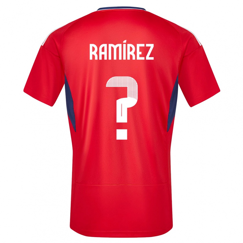 Kandiny Enfant Maillot Costa Rica Walter Ramirez #0 Rouge Tenues Domicile 24-26 T-Shirt