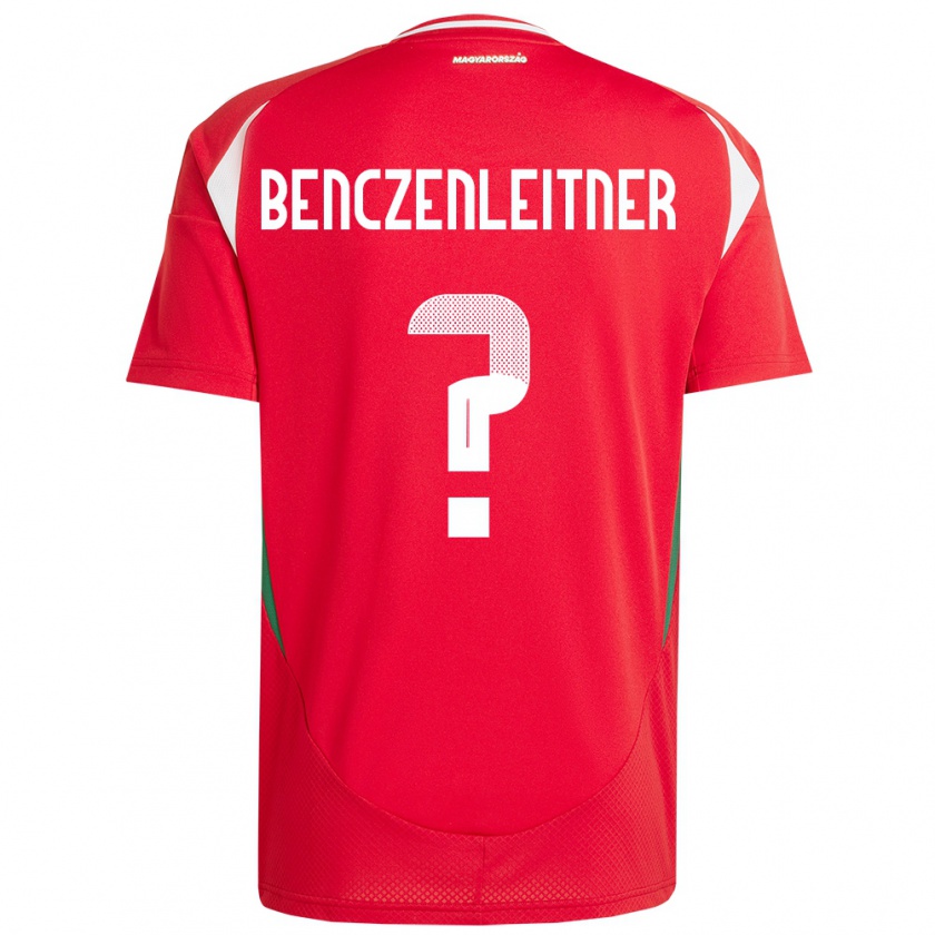 Kandiny Enfant Maillot Hongrie Barna Benczenleitner #0 Rouge Tenues Domicile 24-26 T-Shirt