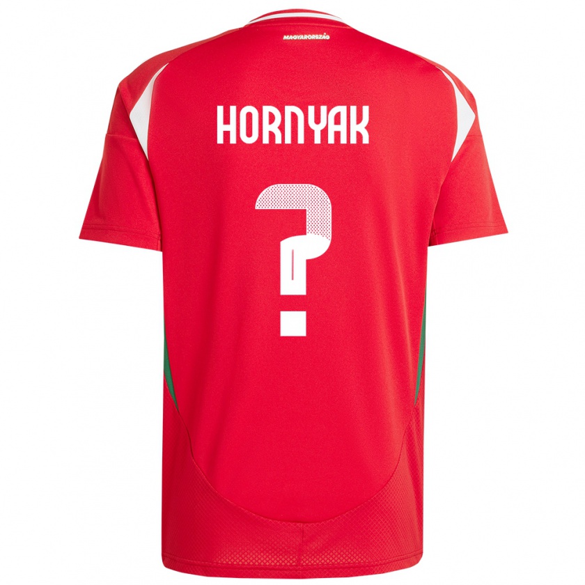 Kandiny Enfant Maillot Hongrie Csaba Hornyák #0 Rouge Tenues Domicile 24-26 T-Shirt