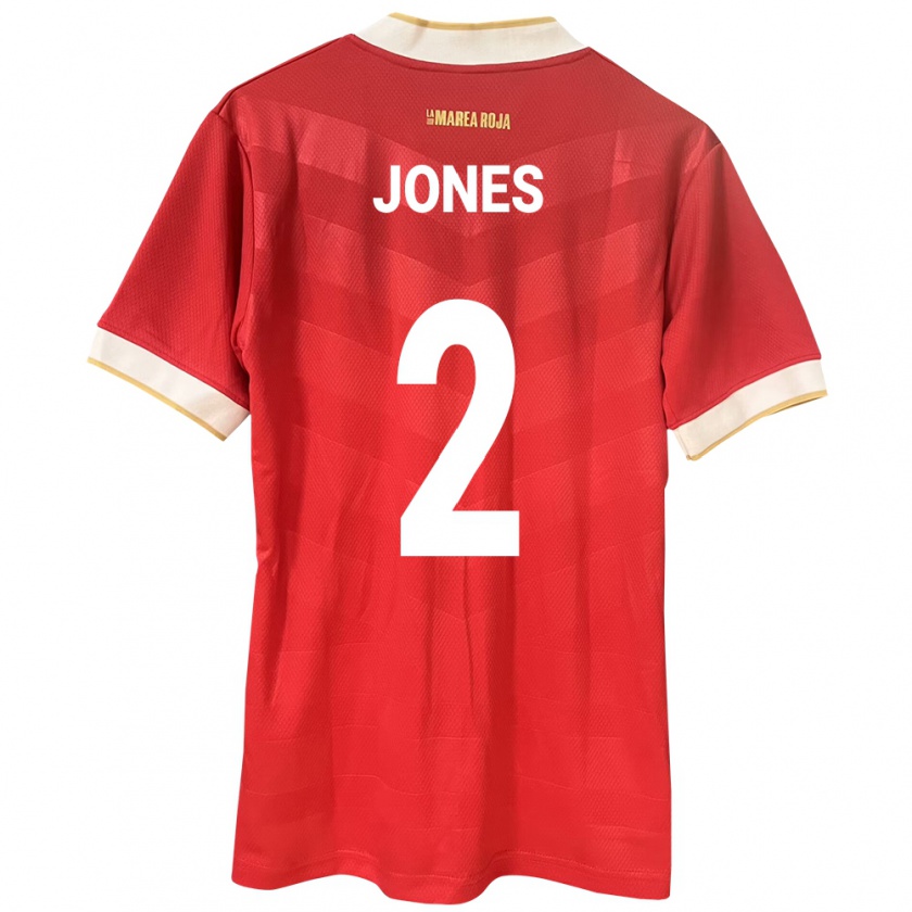 Kandiny Enfant Maillot Panama Joseph Jones #2 Rouge Tenues Domicile 24-26 T-Shirt