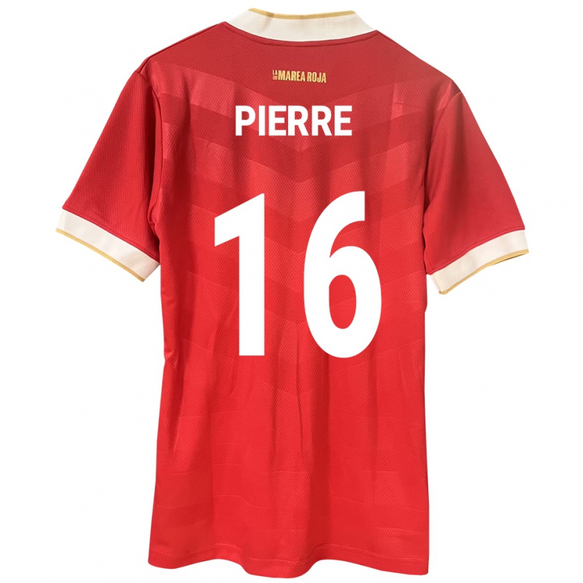 Kandiny Enfant Maillot Panama Jael Pierre #16 Rouge Tenues Domicile 24-26 T-Shirt