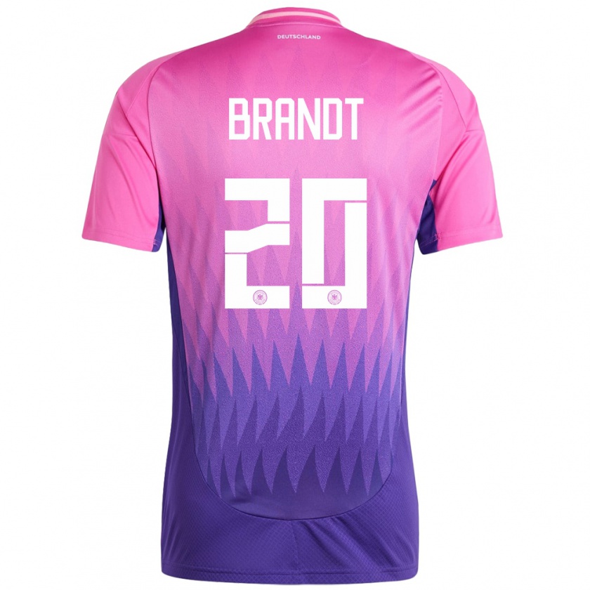 Kandiny Enfant Maillot Allemagne Julian Brandt #20 Rose-Mauve Tenues Extérieur 24-26 T-Shirt