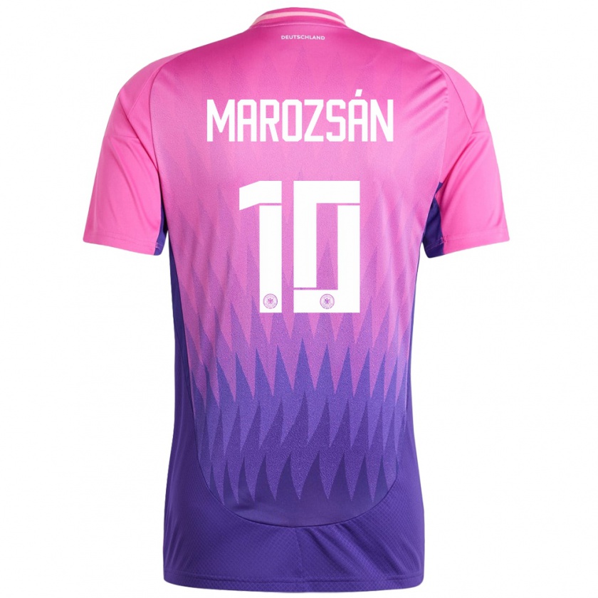 Kandiny Enfant Maillot Allemagne Dzsenifer Marozsan #10 Rose-Mauve Tenues Extérieur 24-26 T-Shirt