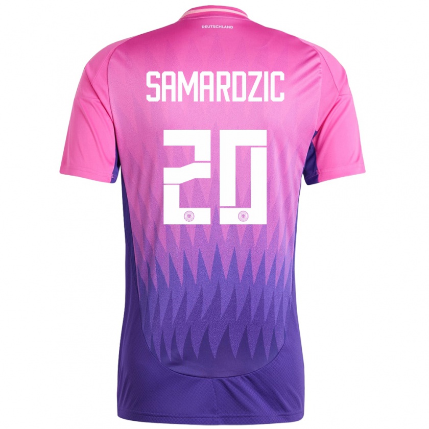 Kandiny Enfant Maillot Allemagne Lazar Samardzic #20 Rose-Mauve Tenues Extérieur 24-26 T-Shirt