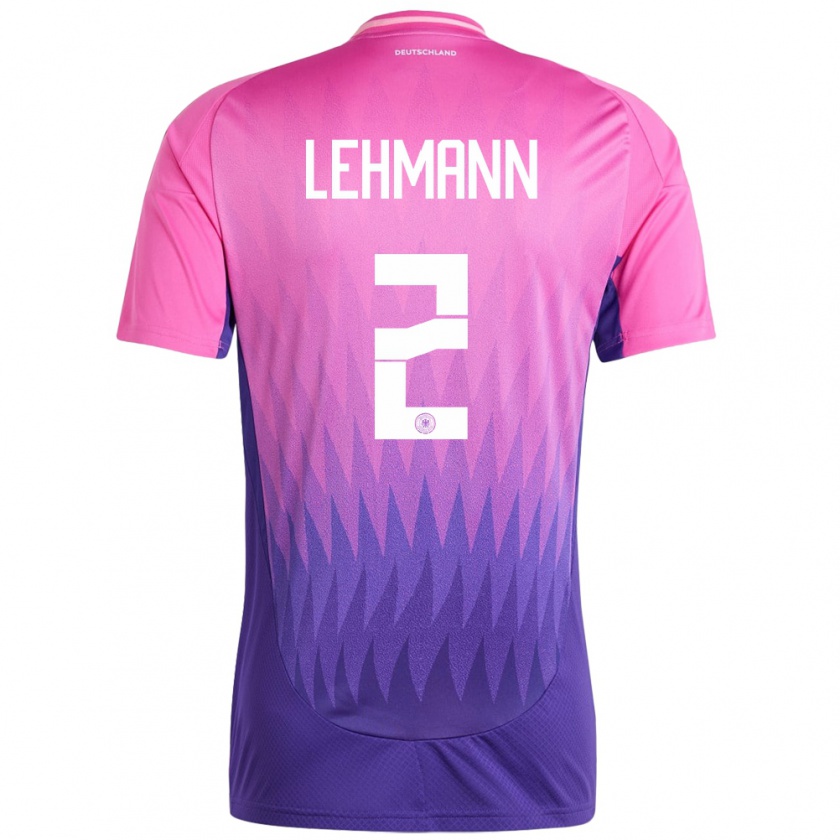 Kandiny Enfant Maillot Allemagne Paul Lehmann #2 Rose-Mauve Tenues Extérieur 24-26 T-Shirt