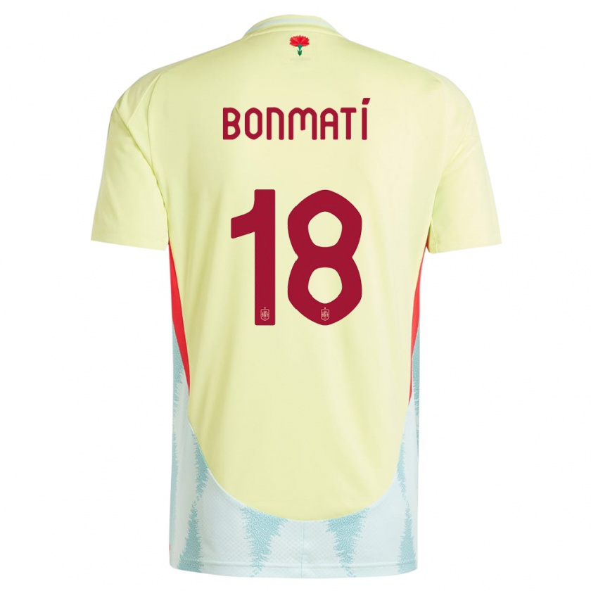 Kandiny Enfant Maillot Espagne Aitana Bonmati #18 Jaune Tenues Extérieur 24-26 T-Shirt