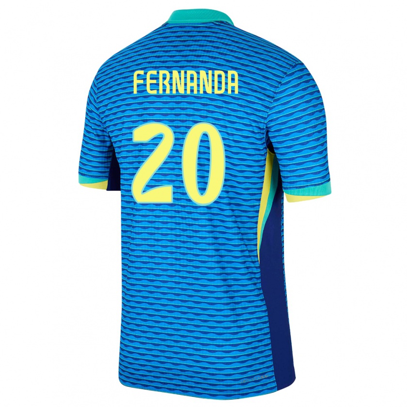 Kandiny Enfant Maillot Brésil Fernanda Palermo #20 Bleu Tenues Extérieur 24-26 T-Shirt