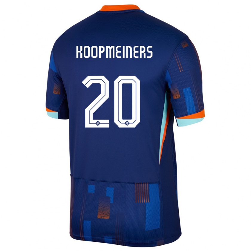 Kandiny Enfant Maillot Pays-Bas Teun Koopmeiners #20 Bleu Tenues Extérieur 24-26 T-Shirt