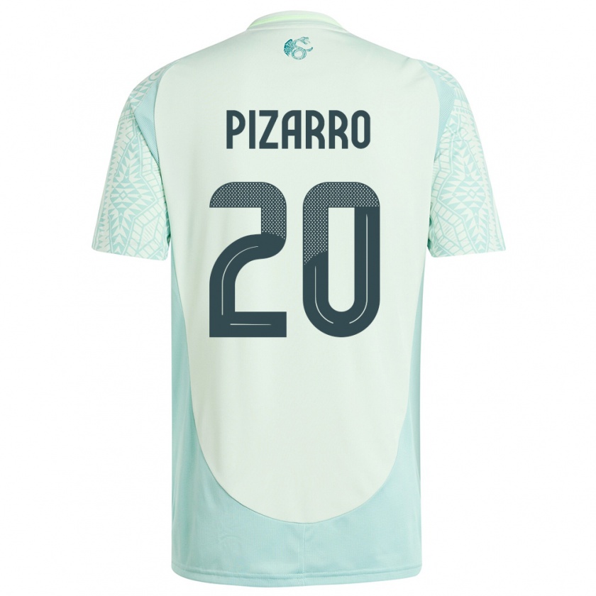 Kandiny Enfant Maillot Mexique Rodolfo Pizarro #20 Lin Vert Tenues Extérieur 24-26 T-Shirt