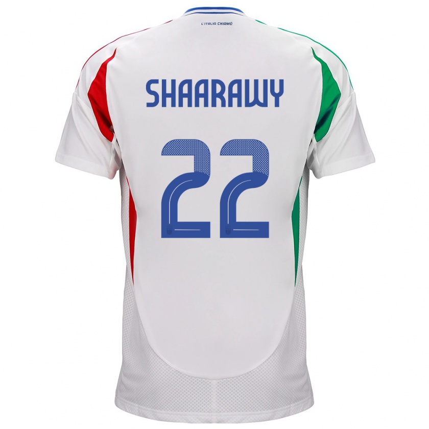 Kandiny Enfant Maillot Italie Stephan El Shaarawy #22 Blanc Tenues Extérieur 24-26 T-Shirt