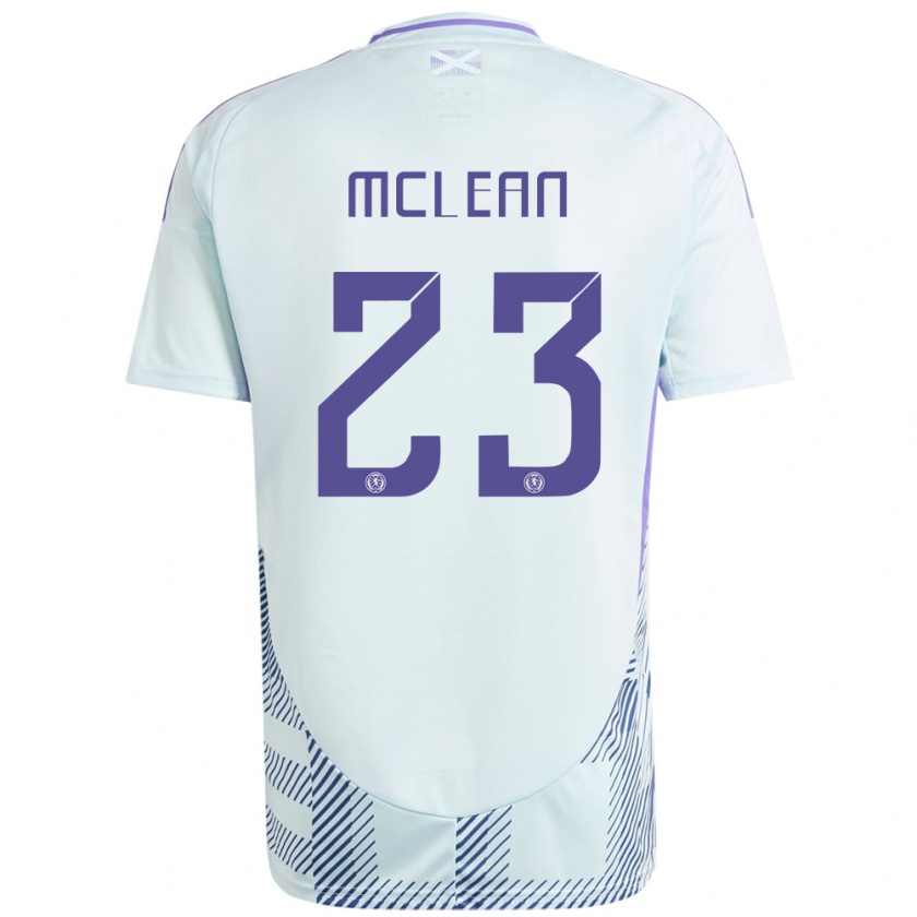 Kandiny Enfant Maillot Écosse Kenny Mclean #23 Bleu Menthe Clair Tenues Extérieur 24-26 T-Shirt