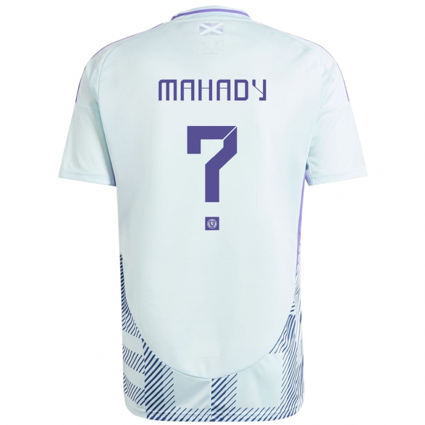 Kandiny Enfant Maillot Écosse Rory Mahady #0 Bleu Menthe Clair Tenues Extérieur 24-26 T-Shirt