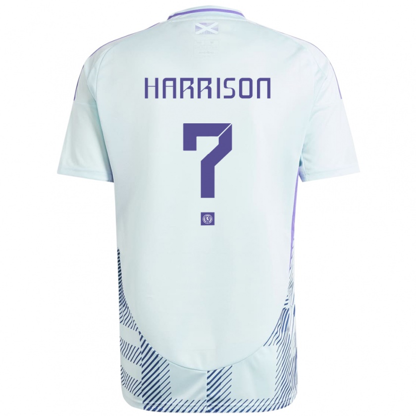 Kandiny Enfant Maillot Écosse Abi Harrison #0 Bleu Menthe Clair Tenues Extérieur 24-26 T-Shirt