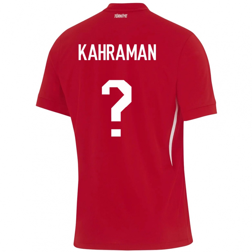 Kandiny Enfant Maillot Turquie Osman Kahraman #0 Rouge Tenues Extérieur 24-26 T-Shirt