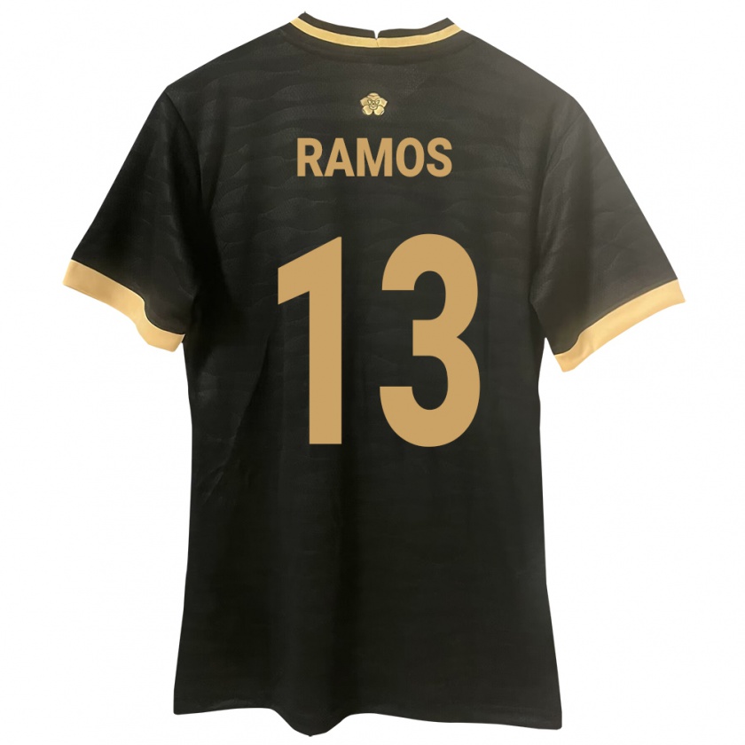 Kandiny Enfant Maillot Panama Jiovany Ramos #13 Noir Tenues Extérieur 24-26 T-Shirt