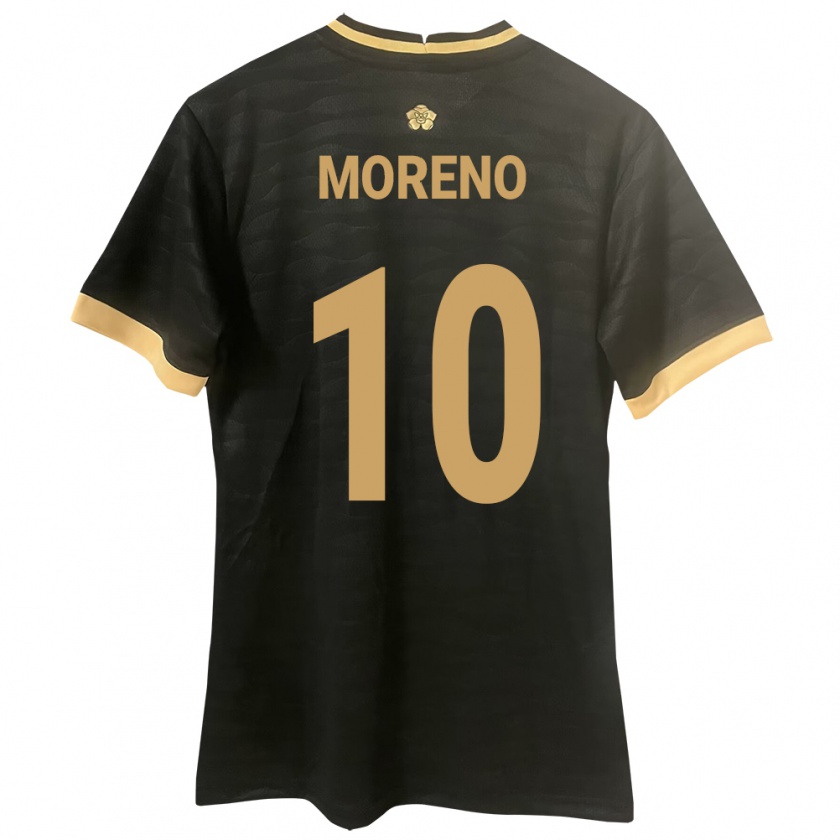 Kandiny Enfant Maillot Panama Éric Moreno #10 Noir Tenues Extérieur 24-26 T-Shirt