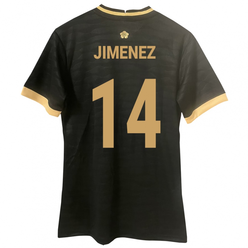 Kandiny Enfant Maillot Panama Juan Jiménez #14 Noir Tenues Extérieur 24-26 T-Shirt