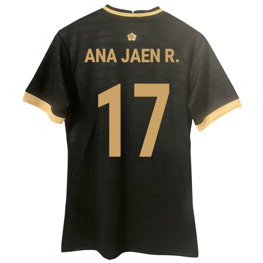 Kandiny Enfant Maillot Panama Ana Jaén Rodríguez #17 Noir Tenues Extérieur 24-26 T-Shirt