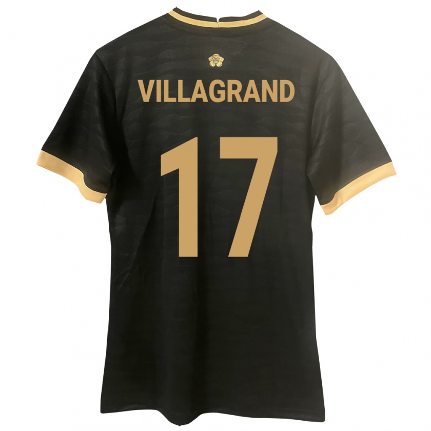 Kandiny Enfant Maillot Panama Gabriela Villagrand #17 Noir Tenues Extérieur 24-26 T-Shirt