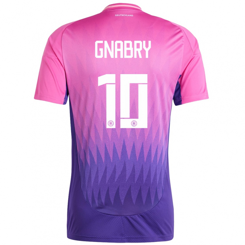 Kandiny Homme Maillot Allemagne Serge Gnabry #10 Rose-Mauve Tenues Extérieur 24-26 T-Shirt