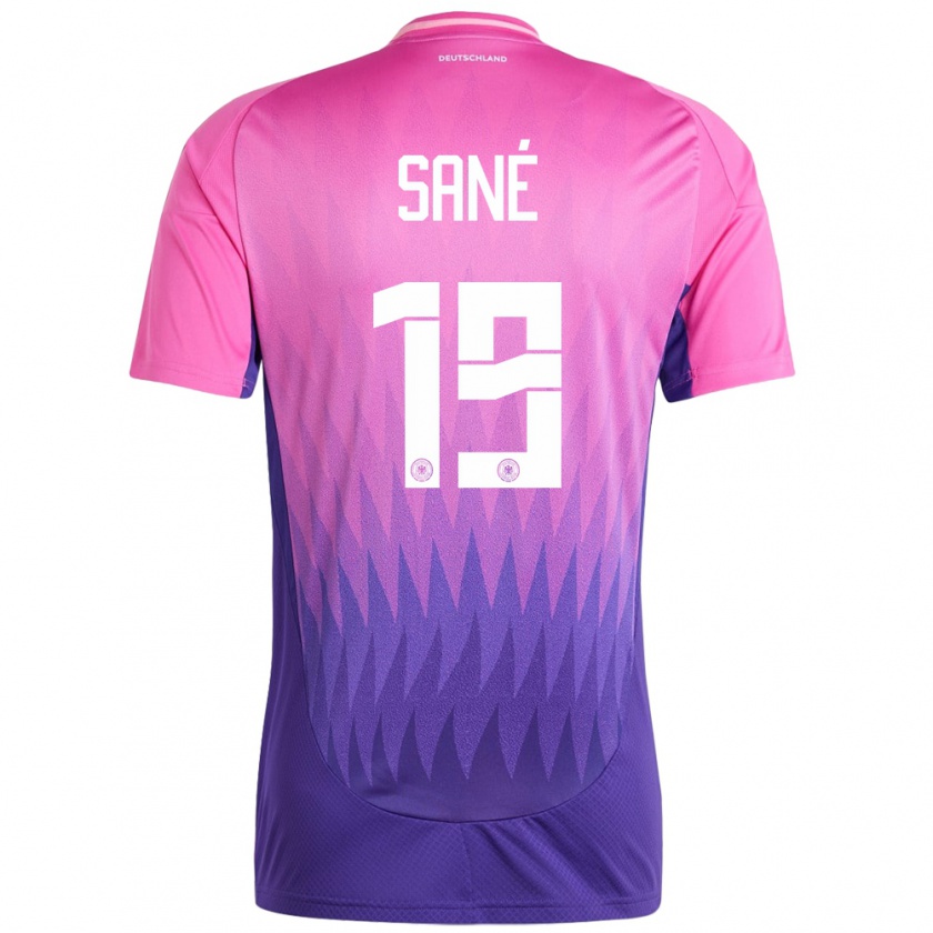 Kandiny Homme Maillot Allemagne Leroy Sane #19 Rose-Mauve Tenues Extérieur 24-26 T-Shirt