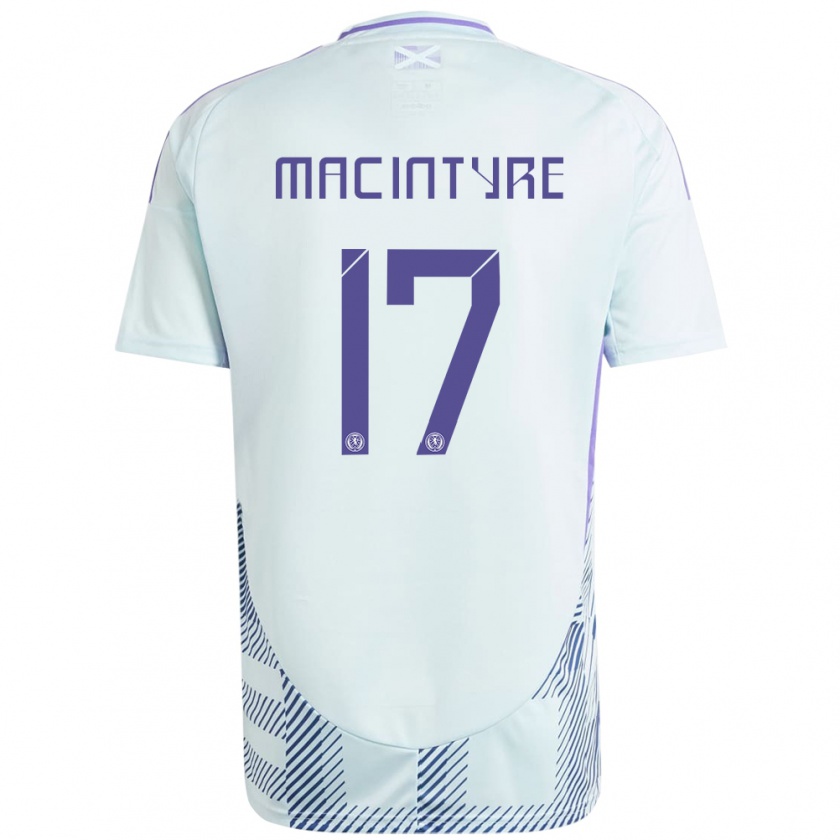 Kandiny Homme Maillot Écosse Jacob Macintyre #17 Bleu Menthe Clair Tenues Extérieur 24-26 T-Shirt