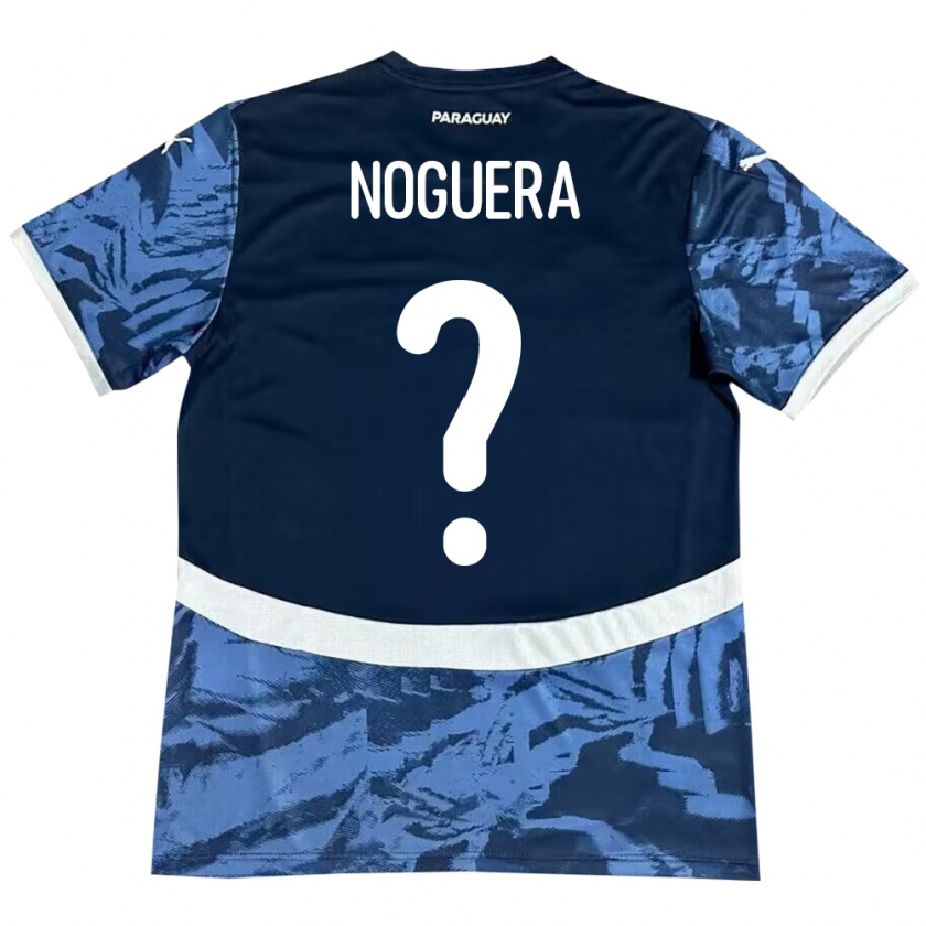 Kandiny Homme Maillot Paraguay Junior Noguera #0 Bleu Tenues Extérieur 24-26 T-Shirt