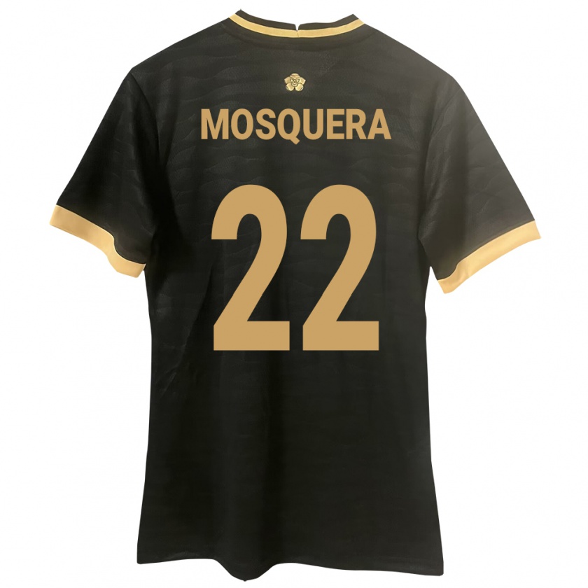 Kandiny Homme Maillot Panama Orlando Mosquera #22 Noir Tenues Extérieur 24-26 T-Shirt