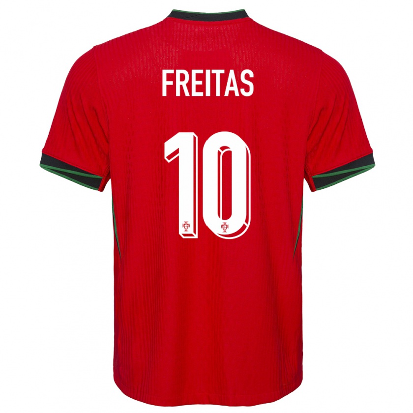 Kandiny Femme Maillot Portugal Tiago Freitas #10 Rouge Tenues Domicile 24-26 T-Shirt