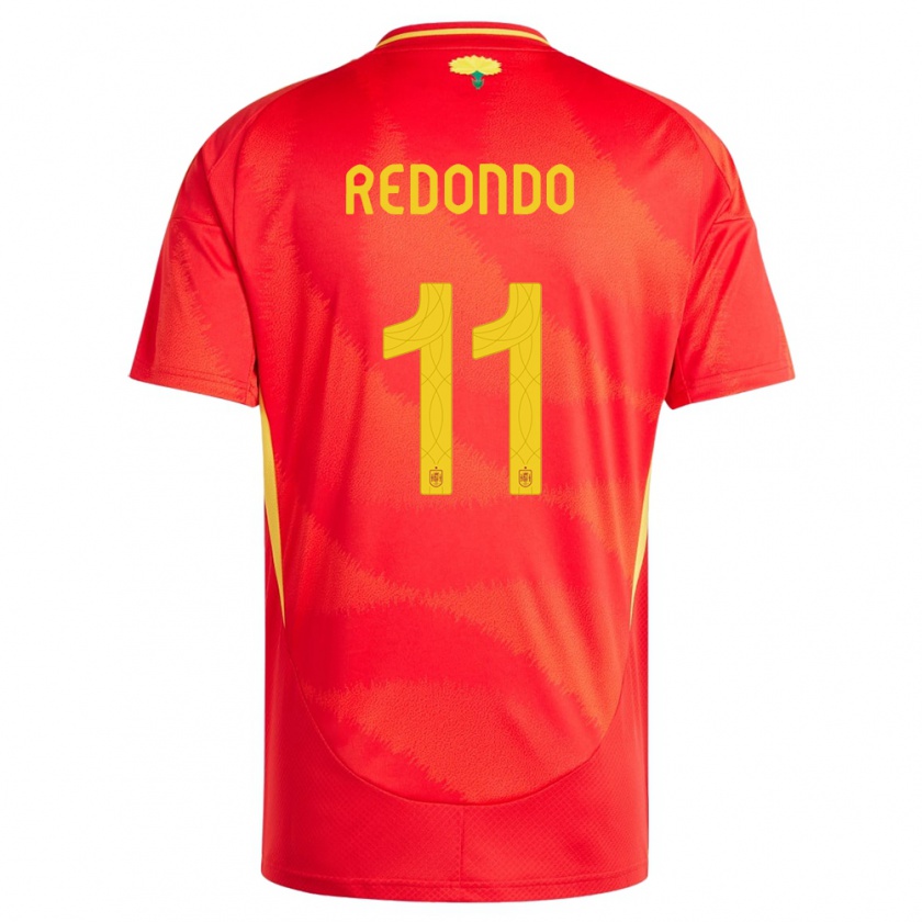 Kandiny Femme Maillot Espagne Alba Redondo #11 Rouge Tenues Domicile 24-26 T-Shirt