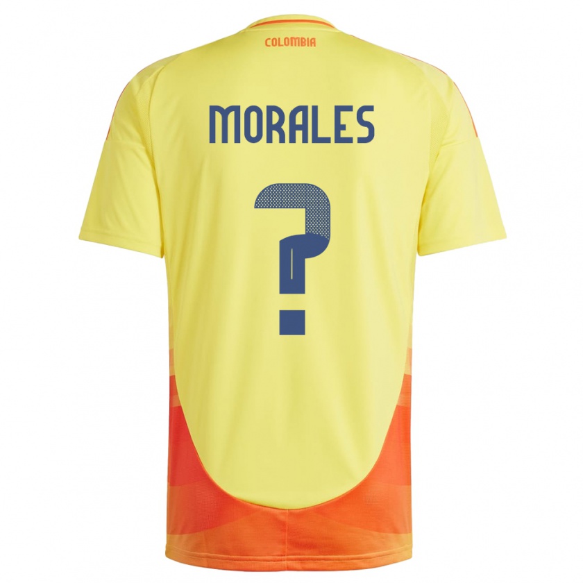 Kandiny Femme Maillot Colombie María Morales #0 Jaune Tenues Domicile 24-26 T-Shirt