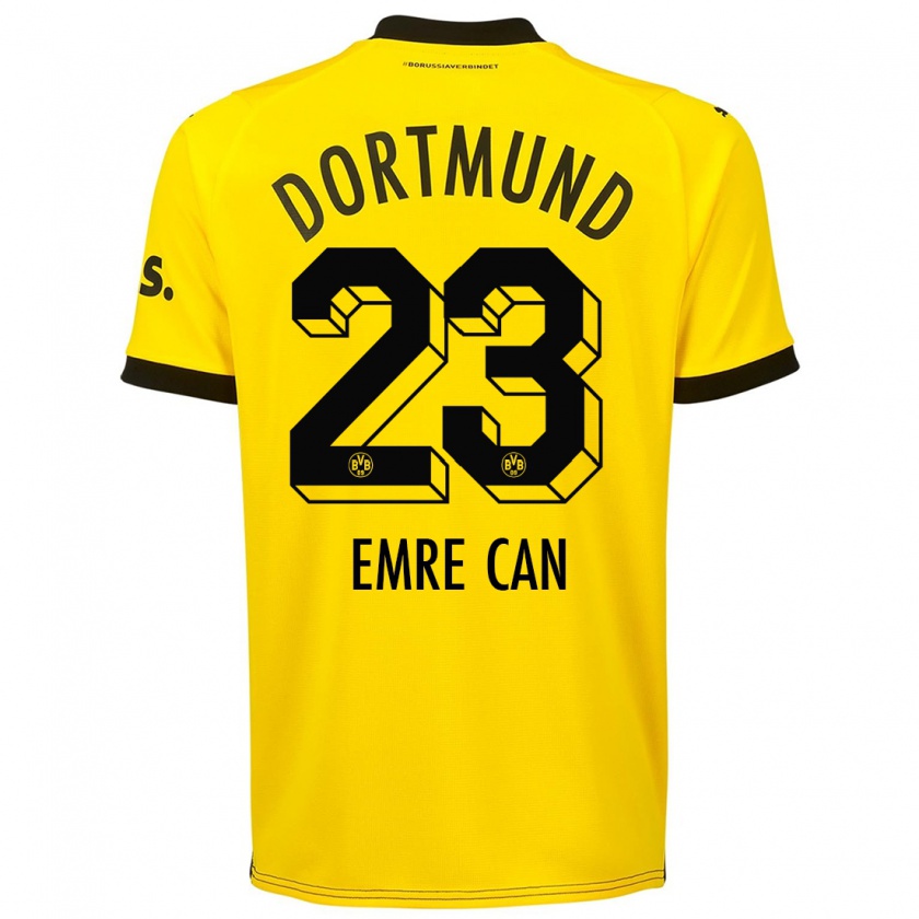 Kandiny Enfant Maillot Emre Can #23 Jaune Tenues Domicile 2023/24 T-Shirt