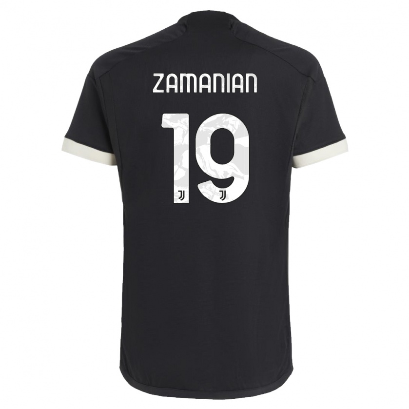 Kandiny Homme Maillot Annahita Zamanian #19 Noir Troisieme 2023/24 T-Shirt