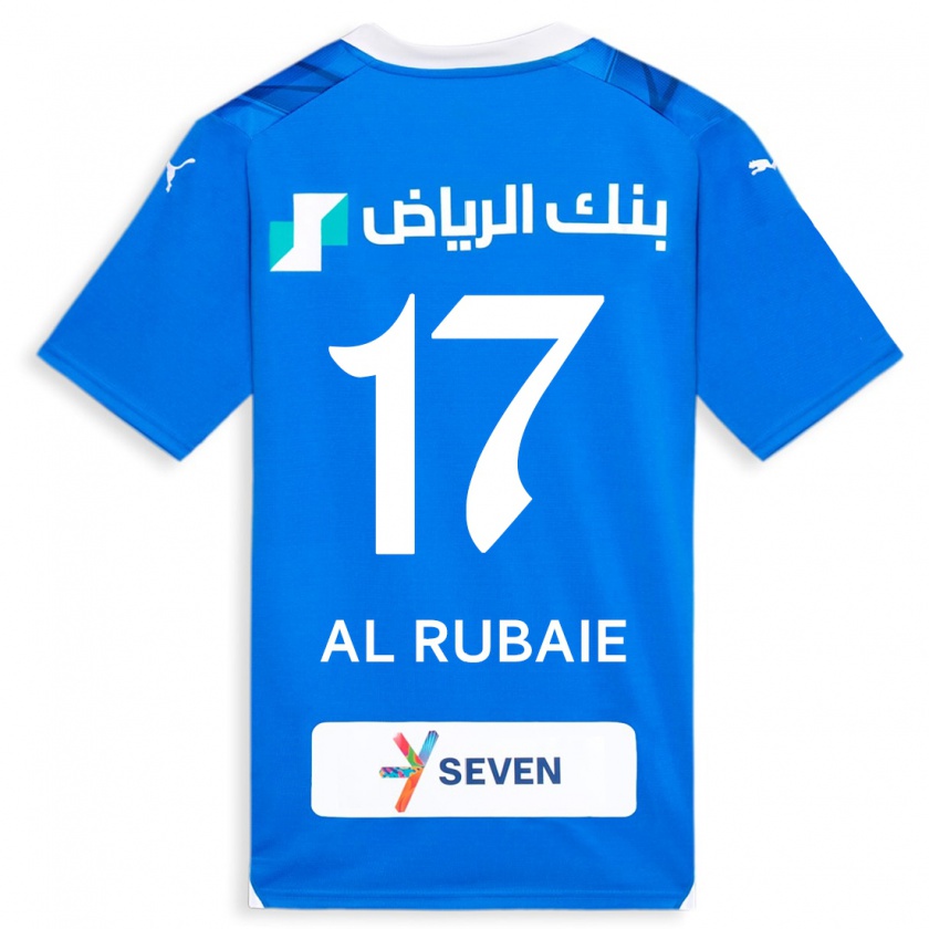 Kandiny Femme Maillot Mohammed Al-Rubaie #17 Bleu Tenues Domicile 2023/24 T-Shirt
