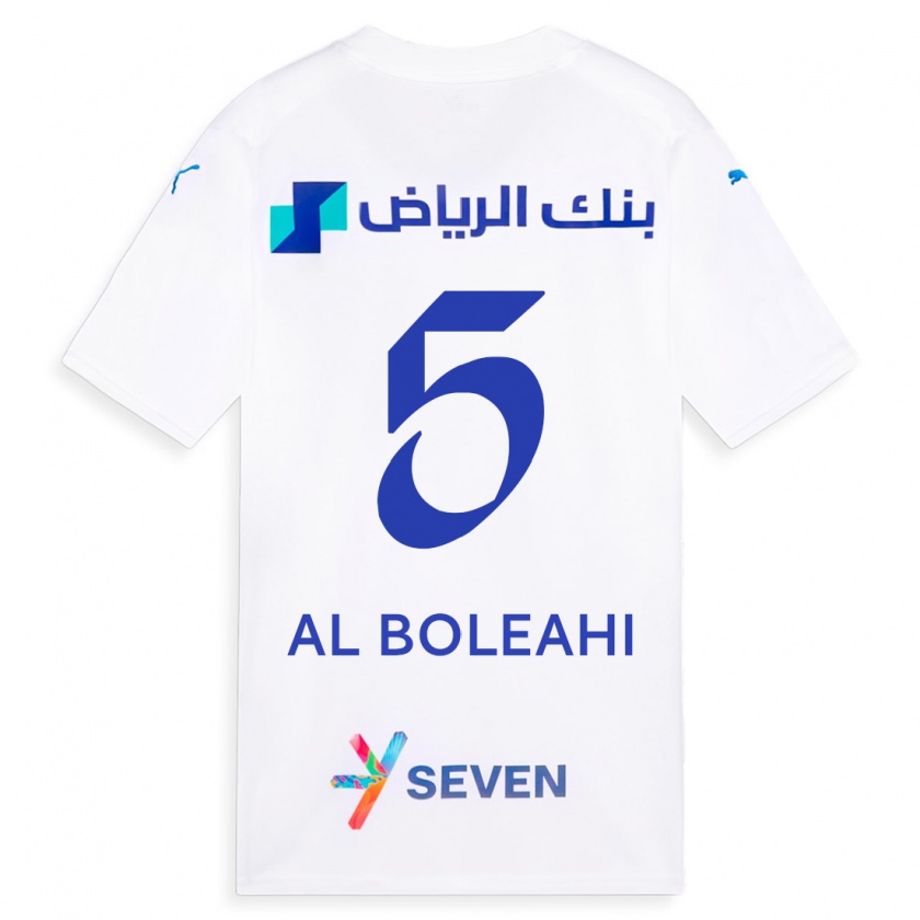 Kandiny Femme Maillot Ali Al-Boleahi #5 Blanc Tenues Extérieur 2023/24 T-Shirt