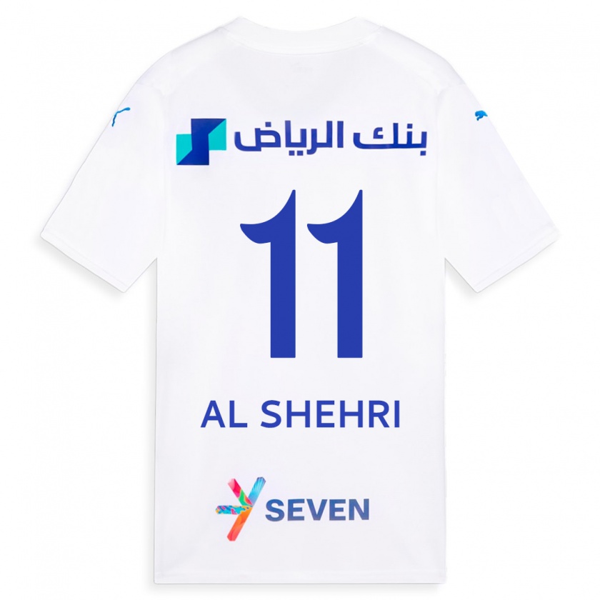 Kandiny Femme Maillot Saleh Al-Shehri #11 Blanc Tenues Extérieur 2023/24 T-Shirt