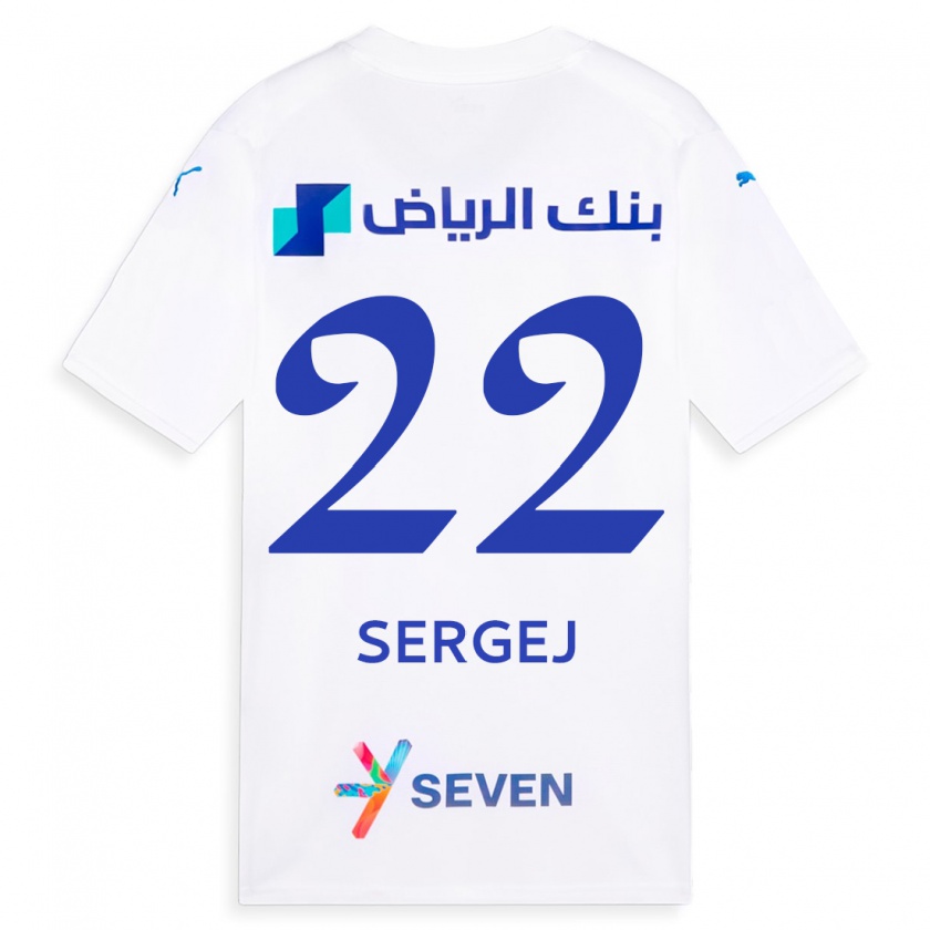 Kandiny Femme Maillot Sergej Milinkovic-Savic #22 Blanc Tenues Extérieur 2023/24 T-Shirt