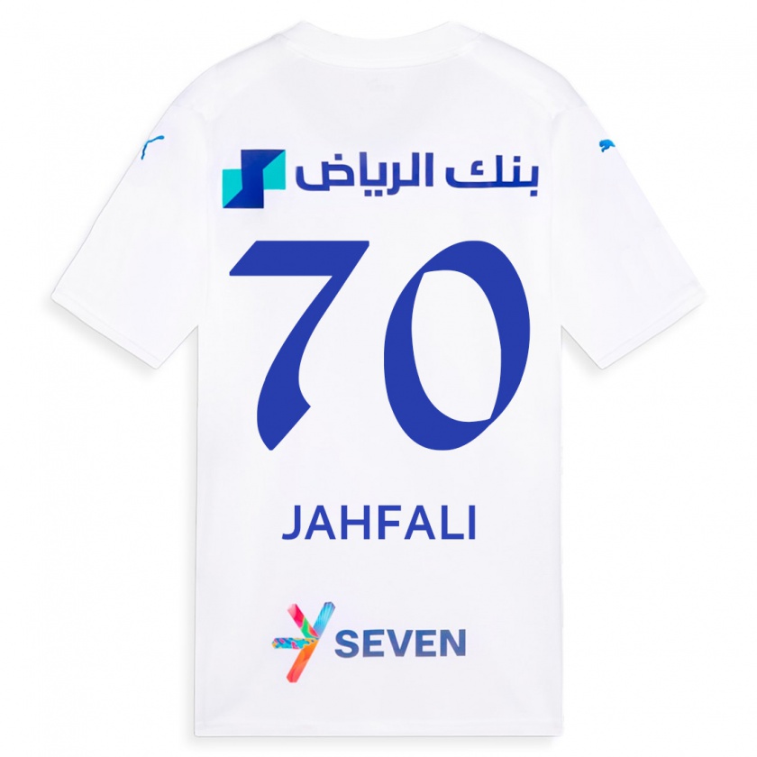 Kandiny Femme Maillot Mohammed Jahfali #70 Blanc Tenues Extérieur 2023/24 T-Shirt