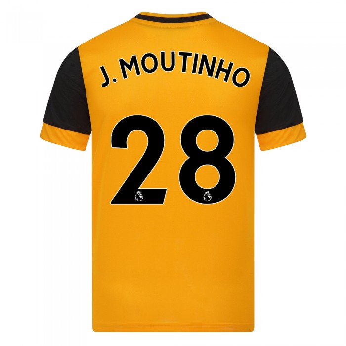 Enfant Football Maillot Joao Moutinho #28 Tenues Domicile Orange 2020/21 Chemise