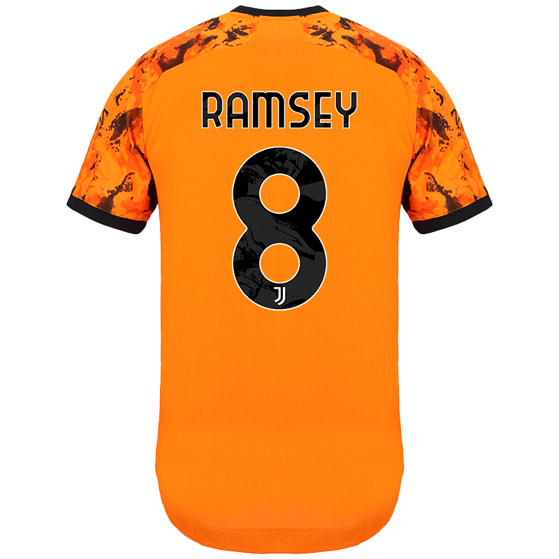 Homme Football Maillot Aaron Ramsey #8 Tenues Troisième Orange 2020/21 Chemise