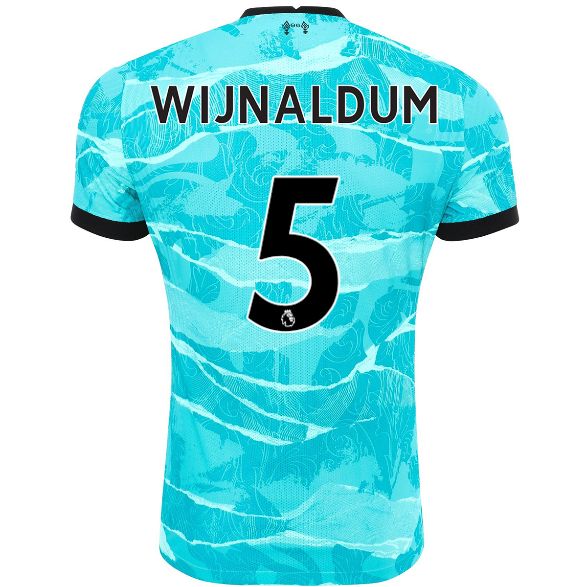 Homme Football Maillot Georginio Wijnaldum #5 Tenues Extérieur Bleu 2020/21 Chemise