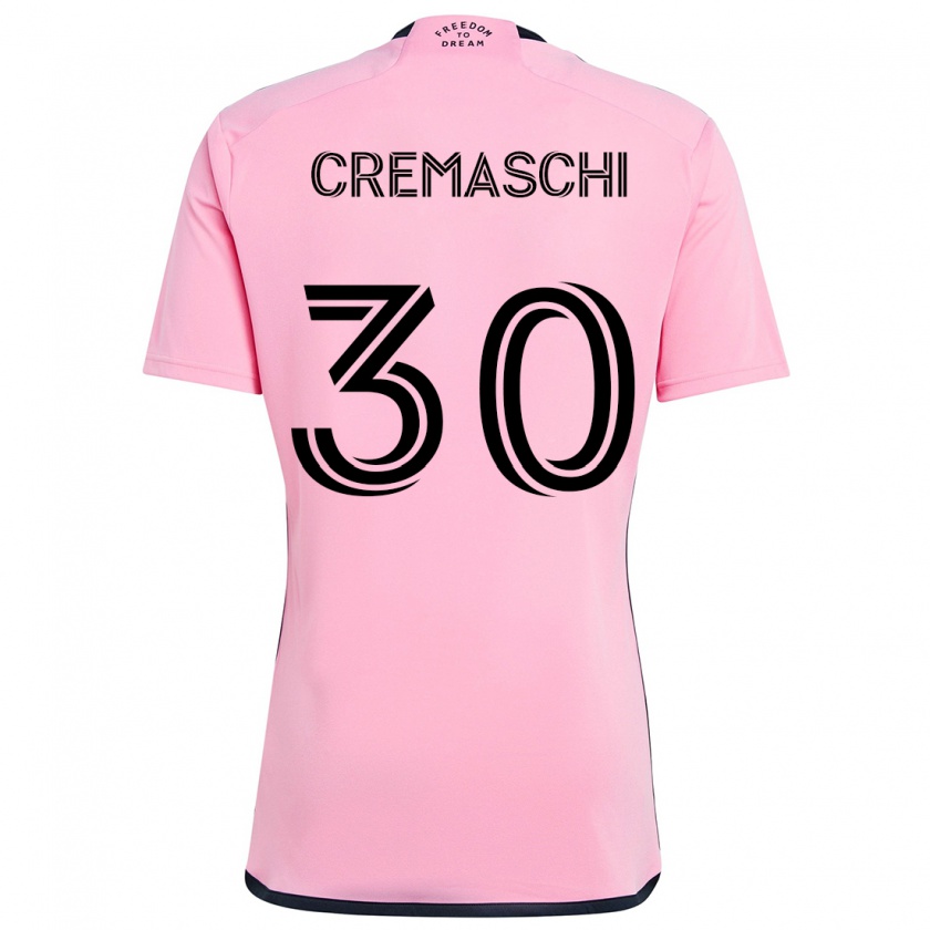 Kandiny Enfant Maillot Benja Cremaschi #30 Rose Tenues Domicile 2024/25 T-Shirt