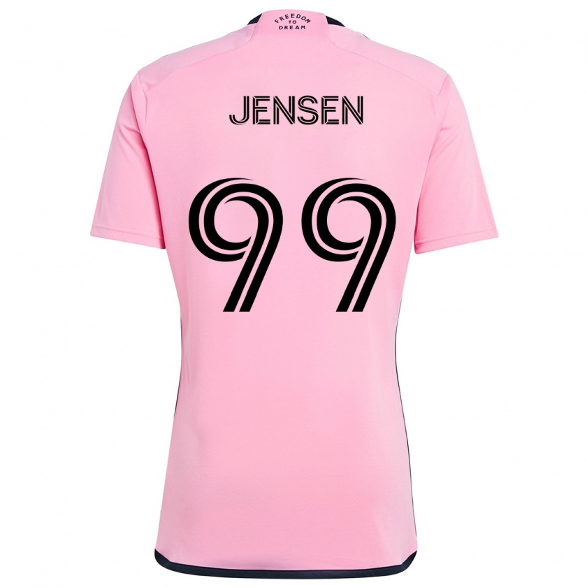 Kandiny Enfant Maillot Cole Jensen #99 Rose Tenues Domicile 2024/25 T-Shirt